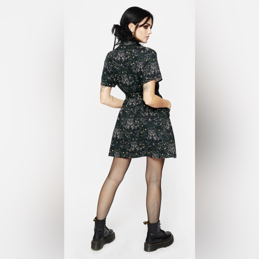 Disturbia Black Floral Mini Dress